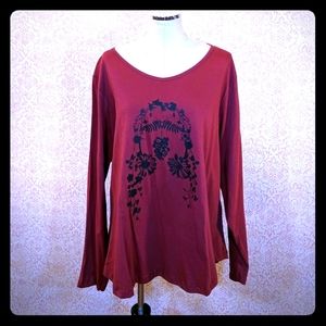Plus size long sleeve blouse 3x